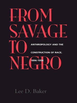 cover image of From Savage to Negro